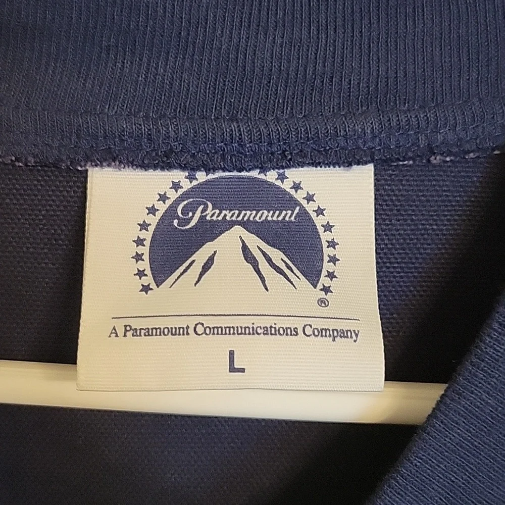 Vintage 1990 paramount pictures commercial denim jacket large